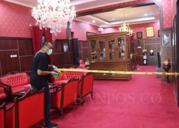 Kondisi terkini rumah dinas Walikota Blitar, Jawa Timut, yang dirampok Senin (12/12/2022) pagi. ANTARA/HO-Polres Blitar Kota