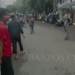 Tangkapan layar video beredar di medsos terkait ledakan di Markas Polisi Sektor Astanaanyar, Kota Bandung, Jawa Barat. (ANTARA/Dokumentasi Pribadi)