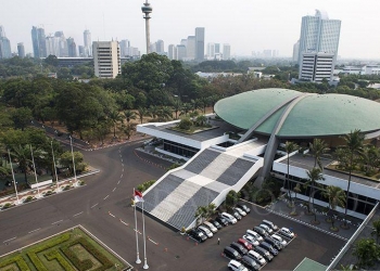 Dokumentasi Gedung Nusantara di dalam Komplek Parlemen, Senayan, Jakarta, Senin (2/11/2015). ANTARA FOTO/M Agung Rajasa