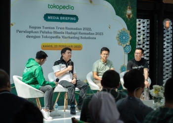 Kegiatan media briefing Tokopedia, di Jakarta Selatan, Kamis (23/2). ISTIMEWA
