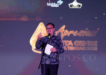 Kepala Badan Kependudukan dan Keluarga Berencana (BKKBN), Hasto Wardoyo, saat menghadiri Grand Final Duta GenRe Jawa Tengah 2023 di Semarang, Jawa Tengah pada Kamis (11/3) malam.