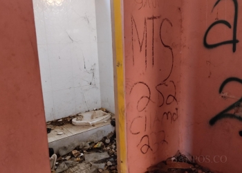 Kondisi fasilitas umum di Alun-alun Kecamatan Walantaka.