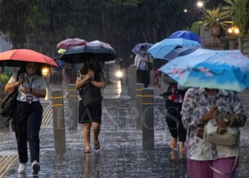 Ilustrasi suasana hujan.