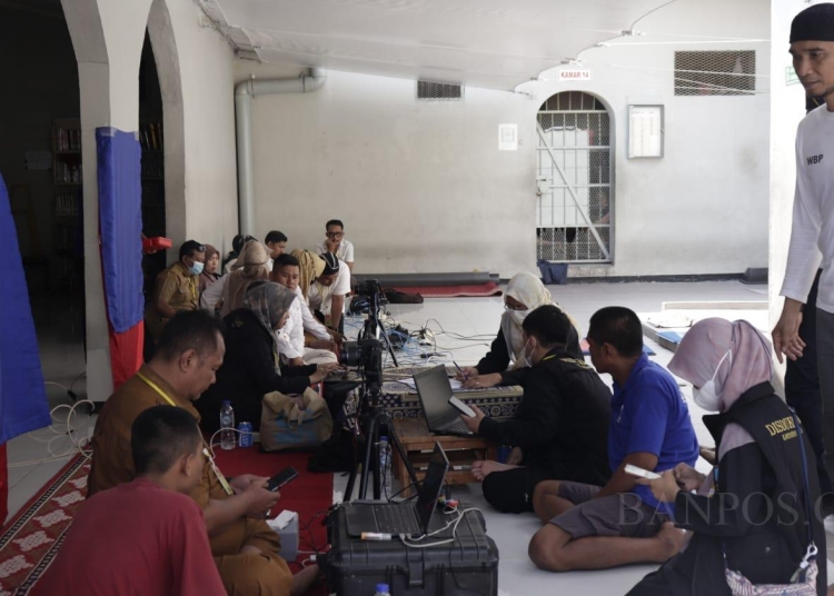 Jelang Pemilu, Rutan Serang Lakukan Perekaman E-KTP WBP