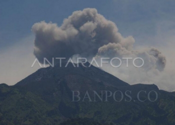 Luncuran Awan Panas Guguran Merapi pada Sabtu, (11/3)