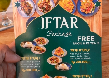 Pilihan Menu Iftar Package Nunia Tamansari Hotel.