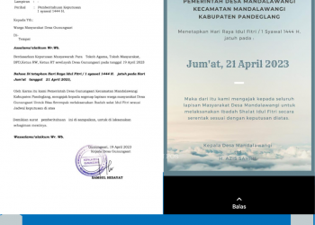 Kepala Desa Ikut Putuskan Tanggal Hari Raya Idul Fitri 1444 H