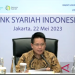 Tangkapan layar PT Bank Syariah Indonesia Tbk (BSI) dalam RUPST di Jakarta, Senin (22/5/2023). ANTARA/ Muhammad Heriyanto.