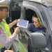 Pelaksanaan tilang manual oleh Satlantas Polres Metro Tangerang Kota.