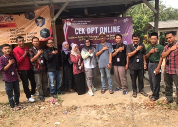 Dokumentasi sosialisasi tanggapan masyarakat berkaitan dengan Daftar Pemilih Sementara Hasil Perbaikan (DPSHP) pada Sabtu, 20 Mei 2023.