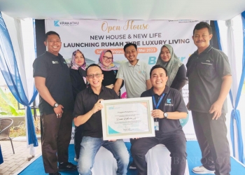 Apresiasi penghargaan kepada Perumahan Bumi Rakata Asri atas kontribusi yang selama ini terjalin dengan baik dari BSI.