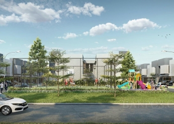 Fasilitas Children Playground & Lapangan Basket di Klaster Basanta, Tangerang.