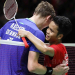 Anthony Sinisuka Ginting dan Viktor Axelsen