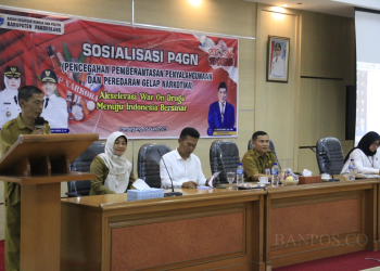 Bakesbangpol Pandeglang, saat menggelar sosialisasi P4GN.