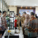 Bupati Pandeglang, Irna Narulita saat menghadiri job fair SMKN 2
 Pandeglang.