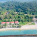Tampak resort di Pulau Sangiang.