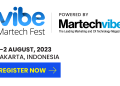 Vibe Martech Fest, sebuah konferensi yang berfokus pada tren teknologi dalam mendukung para marketer untuk berkembang dengan ekonomi digital, akan berlangsung pada tanggal 1-2 Agustus 2023 di Jakarta.