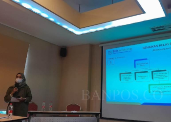 BPJS Kesehatan Cabang Tigaraksa menyosialisasikan tagline baru layanan kesehatan kepada peserta JKN KIS di Kabupaten Tangerang.