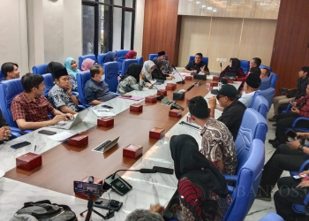LUKMAN HAPIDIN/BANTEN POS
KND Republik Indonesia berkunjung ke Kota Cilegon. Kunjungan diterima Wakil Walikota Cilegon Sanuji Pentamarta, di Ruang Rapat Asisten Daerah Kota Cilegon, Kamis (20/7).