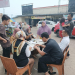 Petugas UPTD PPD Bapenda Provinsi Banten Samsat Pandeglang, saat mendata WP yang belum membayar PKB.