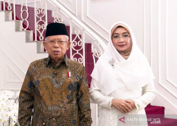 Wapres Maruf Amin dan Istri