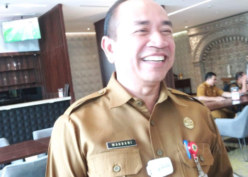 Kepala Bappeda Banten Mahdani saat dimintai keterangan oleh BANPOS pada Selasa (29/8). (Taufiq Solehudin/BANTEN POS)