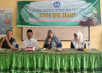 Kegiatan peluncuran ekstrakurikuler bimbingan intensif baca tulis qur’an (BAIQ) pada Jumat (4/8)./ISTIMEWA