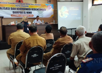 LUKMAN HAPIDIN/BANTEN POS Suasana Sosialisasi dan Koordinasi Kebencanaan Dampak El Nino di Aula BPBD Cilegon, Senin (4/9).