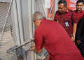 LUKMAN HAPIDIN/BANTEN POS
Kakanwil Kemenkumham Banten, Tejo Harwanto saat meresmikan Blok Maximum Security Lapas Cilegon, Kamis (21/9).