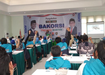 Relawan Anies Baswedan - Muhaimin Iskandar dikukuhkan sebagai Badan Koordinasi Saksi (Bakorsi) Wilayah Banten Barat pada Minggu (17/9)