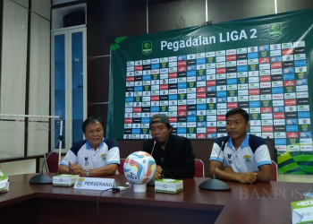 Pelatih Perserang Lukas Torona Tumbuan pasang target kemenangan kala menjamu PSIM Yogyakarta di laga nanti