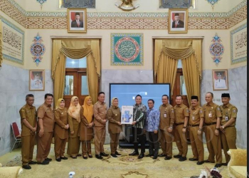 EDWIN MAHESA PARDEDE// Kegiatan Launching KKPD Di Lingkungan Pusat Pemerintahan Kabupaten Serang, Senin (25/9).