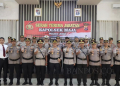 AKBP Suyono, memimpin upacara serah terima jabatan Kapolsek Maja Polres Lebak