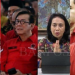 (Foto Istimewa) Menteri-menteri dari PDIP. Menteri PAN-RB Azwar Anas, Menkumham Yasonna H Laoly, Menteri PPPA Bintang Puspayoga, dan Mensos Tri Rismaharini