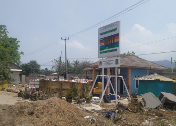 LUKMAN HAPIDIN/BANTEN POS
Alat pengukur ISPU yang berada di wilayah Kecamatan Grogol, Kota Cilegon, Kamis (25/10).