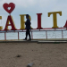 Salah satu destinasi wisata pantai Carita.