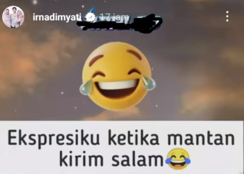 Tangkapan layar SnapGram Bupati Pandeglang, Irna Narulita Dimyati, yang kedapatan tertempel logo situs judi online atau slot, yang ditangkap layar pada Kamis (26/10). Logo situs judi online telah disensor.