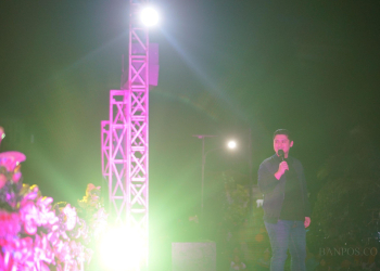 Anggota Komisi I DPR RI, Rizki Aulia Rahman Natalusumah saat memberikan sambutan.