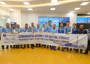 Pembakaran Perdana PLTU Jawa 9&10 Dengan Tes Injeksi Amonia Cair Sukses Dijalankan