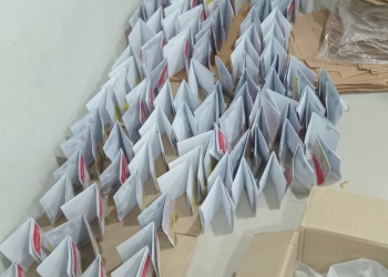 Gudang Logistik KPU Lebak ‘Terendam’, Puluhan Surat Suara Basah