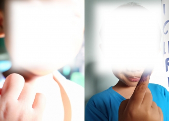 Ilustrasi bocah cilik yang ikut mencoblos pada Pemilu 2024. Gambar dihasilkan menggunakan AI Image Generator, Dall-E.