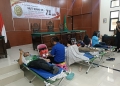 PN Pandeglang saat menggelar donor darah.