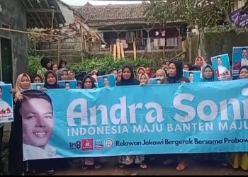 Emak-emak di Pandeglang Siap Menangkan Andra Soni Jadi Gubernur Banten