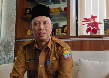 Kepala BPKAD Kota Serang, Imam Ranah Hardianan saat ditemui di ruang kerjanya pada Selasa (4/6/2024). TAUFIQ SOLEHUDIN/BANTEN POS