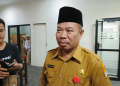Kepala Dindikbud Kota Serang Tb Suherman saat ditemui di gedung Setda Kota Serang pada Senin (15/7)/Taufiq Solehudin/Banten Pos