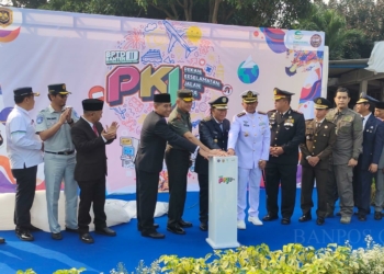 BPTD Kelas II Banten bersama Dinas Perhubungan Provinsi Banten melaunching PKJ 2024, Selasa (17/9/2024). (LUKMAN HAPIDIN/BANTEN POS)