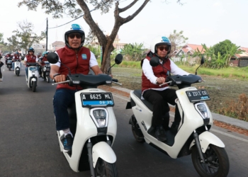 Gandeng Pokja Wartawan Ekbispar Banten, PLN UID Banten Gelar Touring Molis