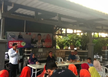 DPD NasDem Kota Cilegon terus memperkuat strategi pemenangan dengan menggelar konsolidasi untuk memenangkan paslon Isro Miraj-Nurrotul Uyun, Minggu (20/10/2024). (ISTIMEWA)