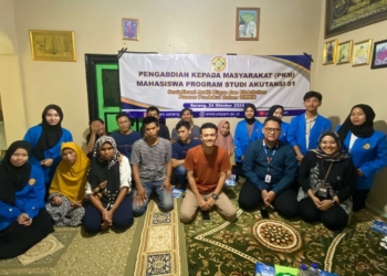 Mahasiswa Universitas Pamulang (UNPAM) Cabang Kampus Serang melaksanakan kegiatan sosialisasi bertajuk “Pentingnya Audit Biaya dan Efektivitas Proses Produksi dalam UMKM” di salah satu UMKM lokal di Kota Serang.