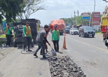 Polsek Cikande Respons Cepat Keluhan Masyarakat, Perbaikan Jalan Rusak Dilakukan BPJN